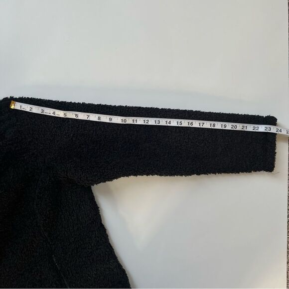 Cabela's Polartec Black High Pile Sherpa Fleece Teddy Full Zip Jacket Coat SZ L - Picture 15 of 15